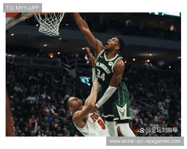 字母哥冲板补扣得手，雄鹿末段更硬，字母哥在雄鹿打什么位置